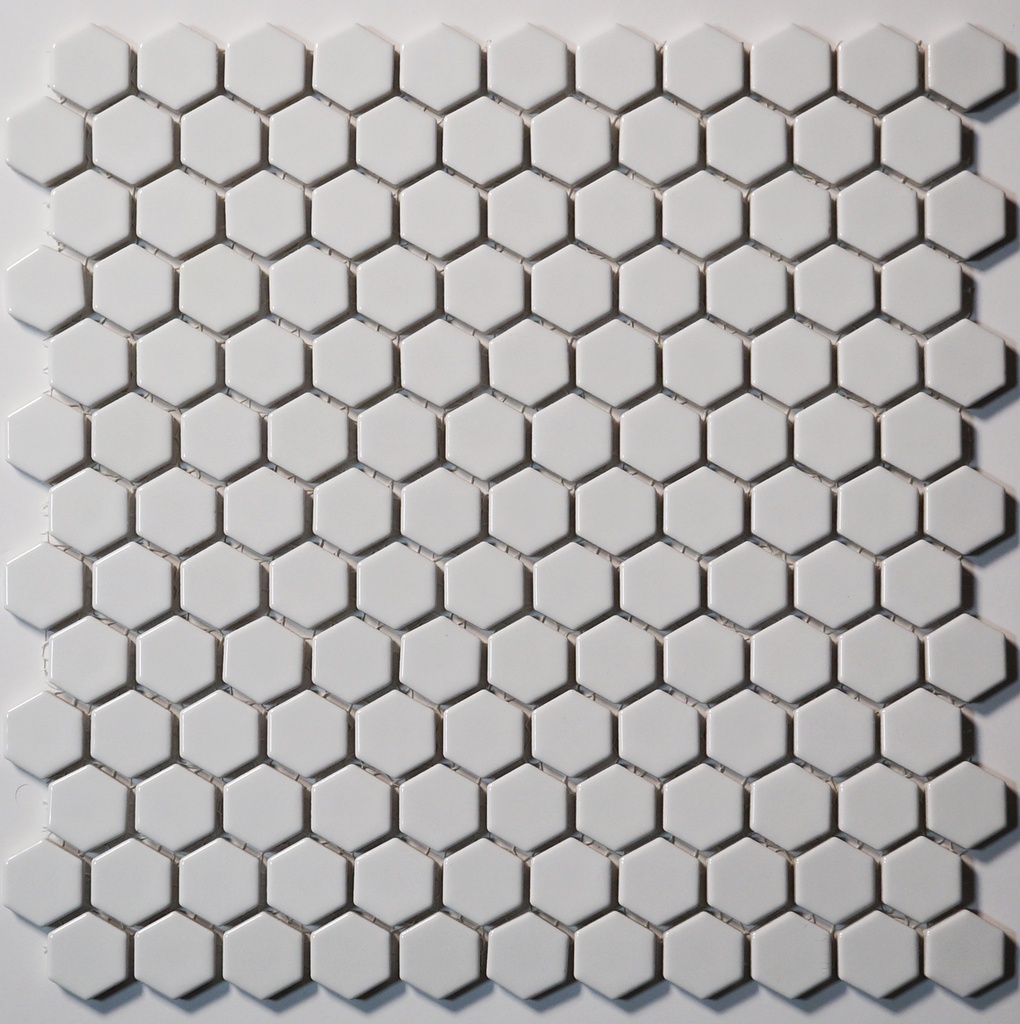 25mm glazed porcelain hexagon pattern mosaic