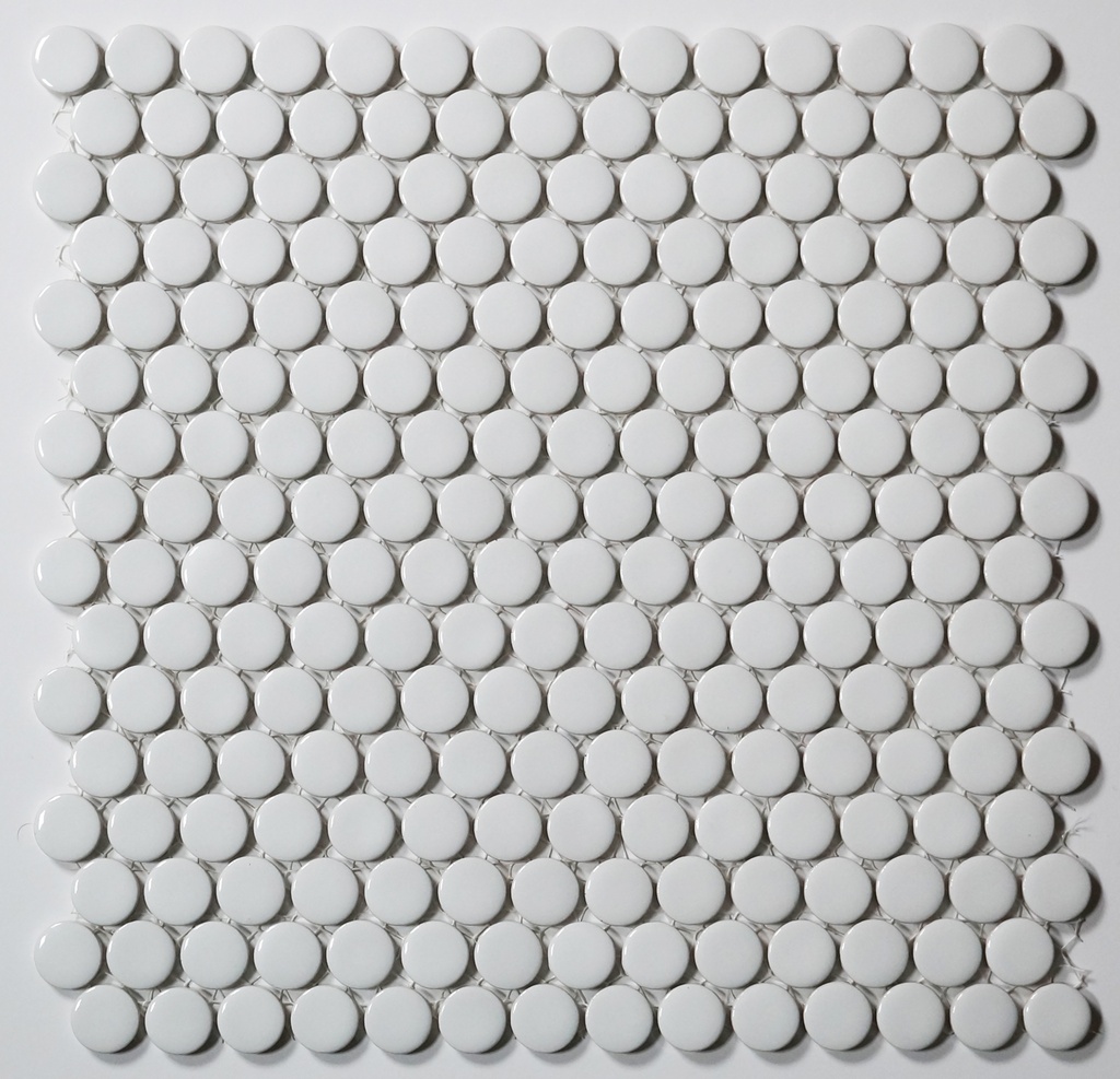 19mm glazed porcelain penny round pattern mosaic
