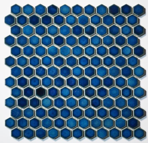 25mm glazed porcelain hexagon pattern mosaic
