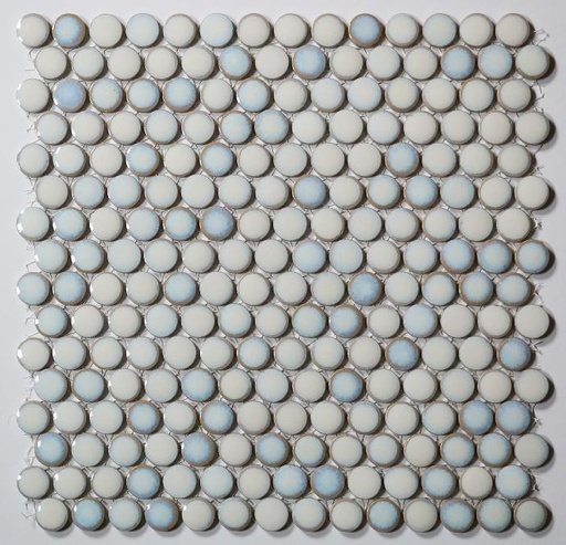 19mm glazed porcelain penny round pattern mosaic