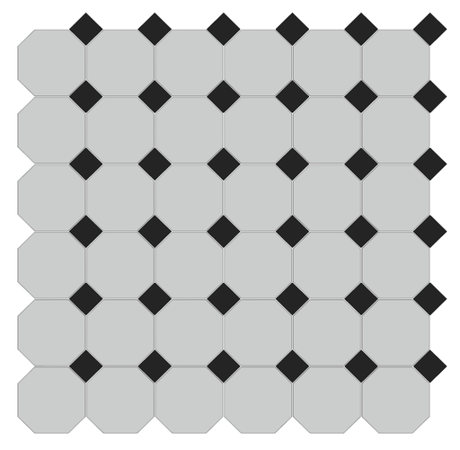 [VI100OCDO] 100mm Octagons and 35mm Dots 'Marseille'