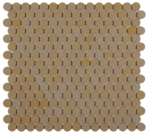 Round pattern unglazed stoneware mosaic