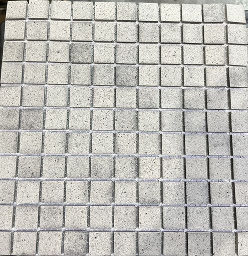 Square pattern unglazed stoneware mosaic